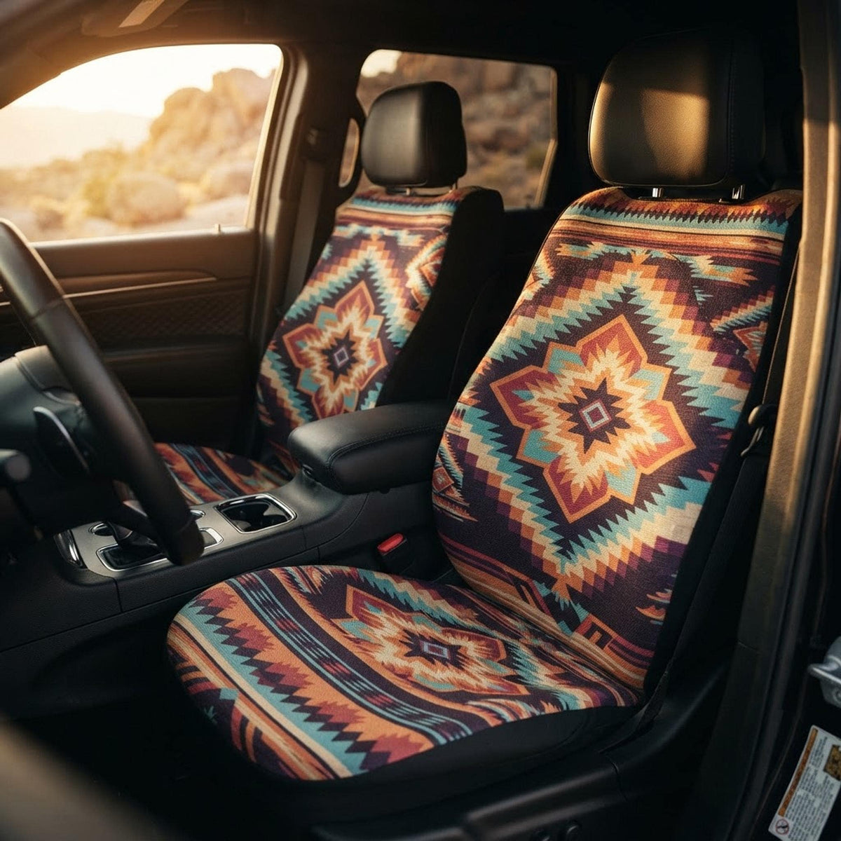 Native Seat Covers, Polyester Spandex Blend Full Set for Front and Rear
