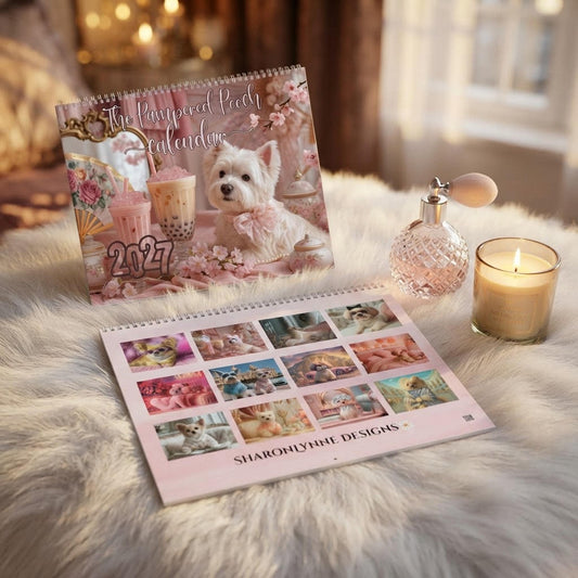 2027 Dog Wall Calendar, Writable Monthly Planner with Wire Binding