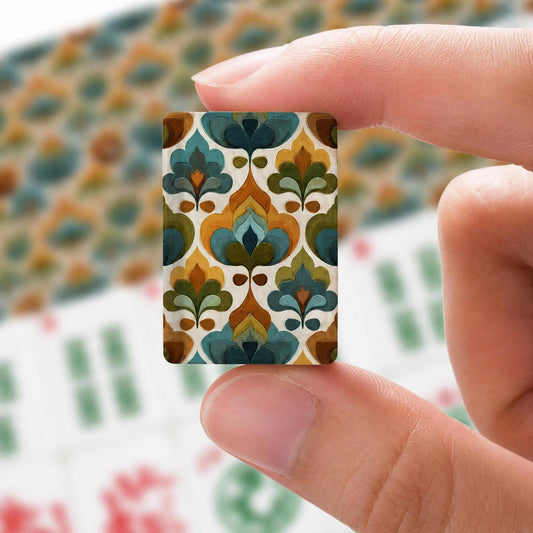 Retro American Mahjong Tiles Set | 166-Piece Acrylic Game Night Gift