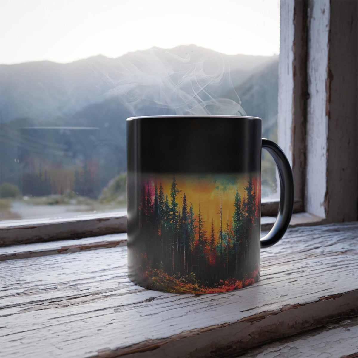 Personalized Ceramic Moon Mug, 11 Oz Color-Changing Design