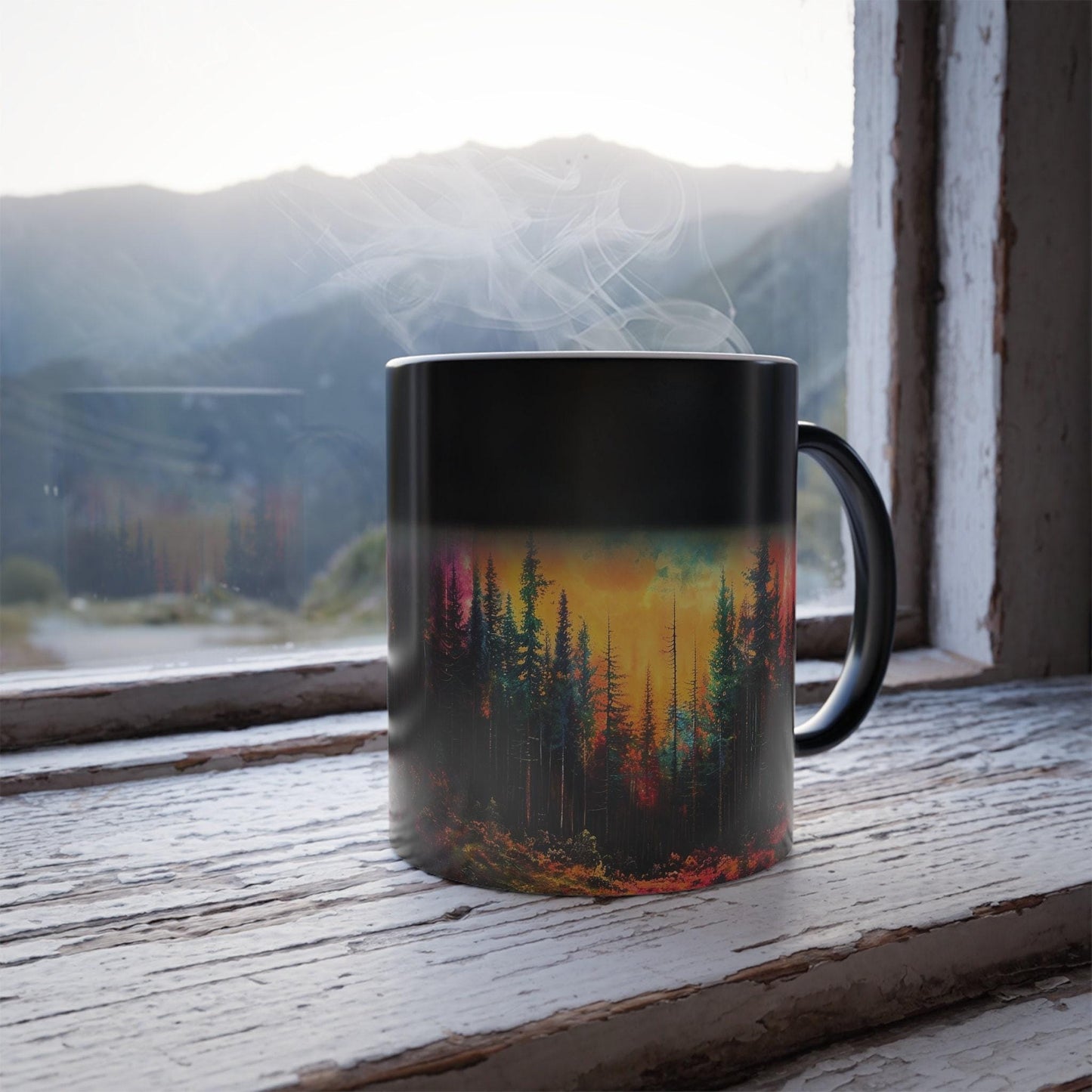 Personalized Ceramic Moon Mug, 11 Oz Color-Changing Design