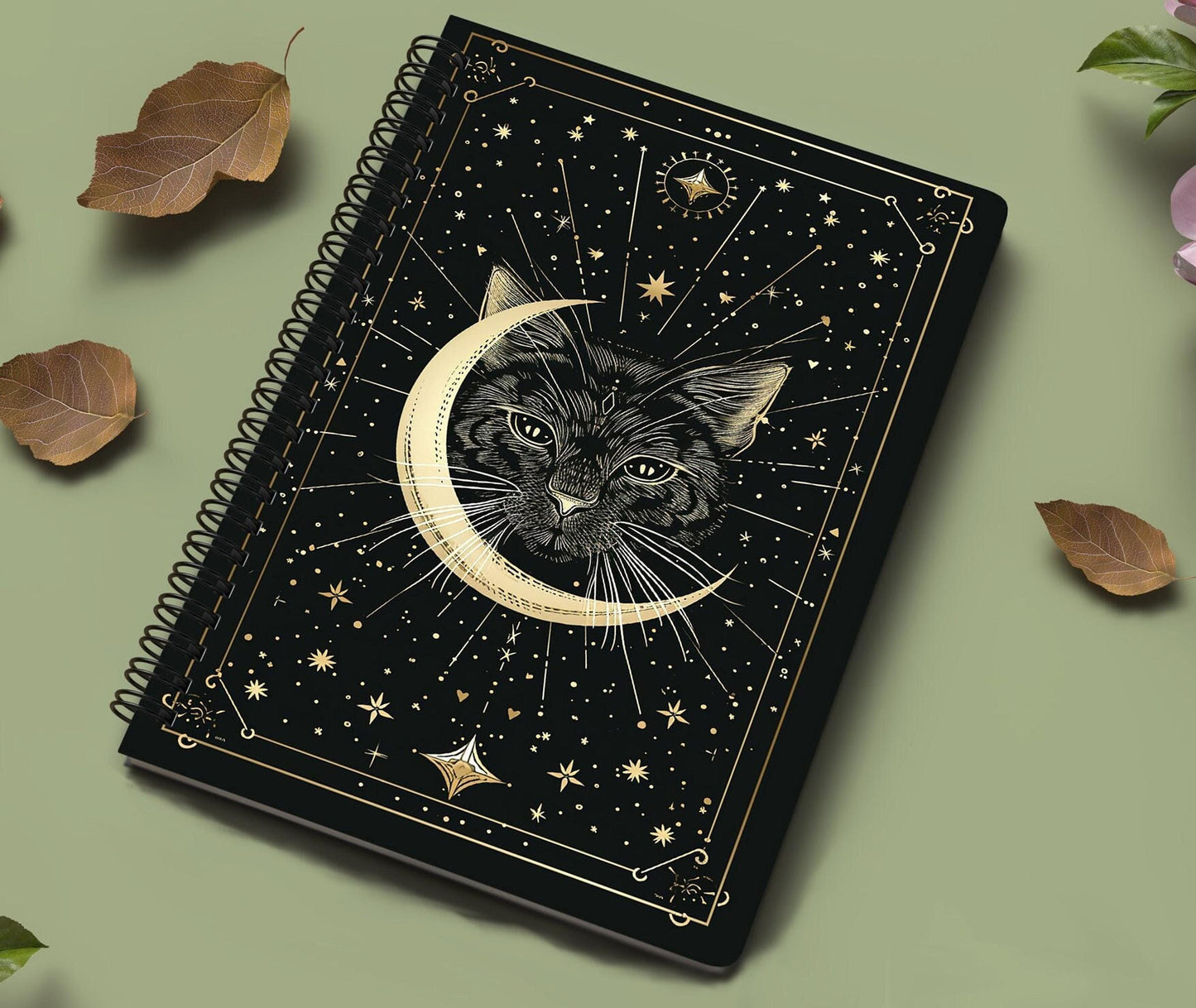 Occasion Birthday Black Gold Journal, 5 x 7 Spiral Bound with 150 Lined Pages