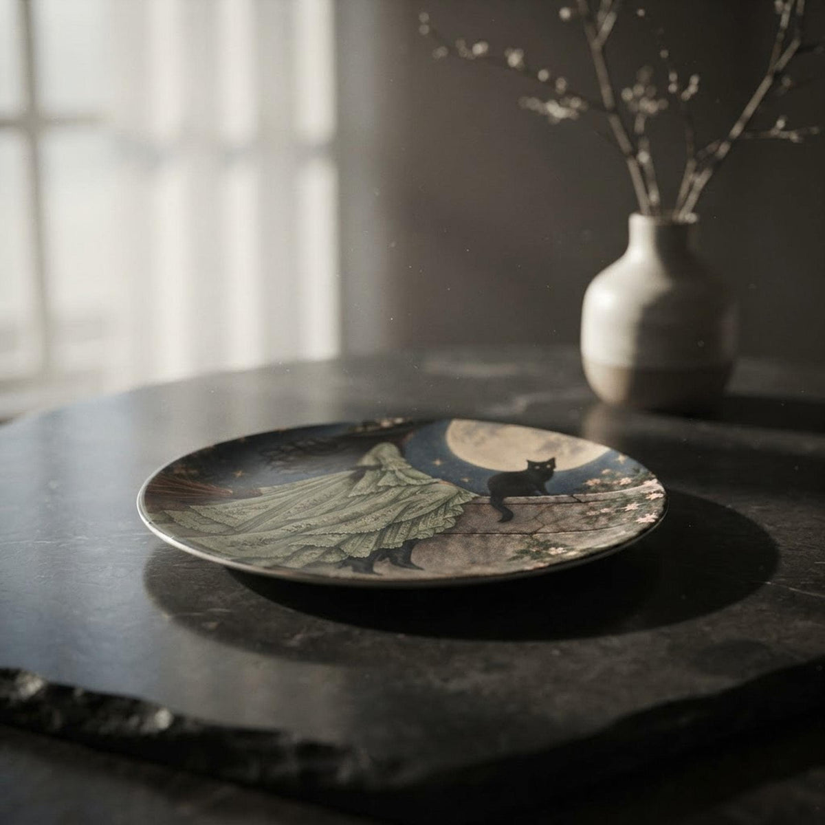 Polymer Dinner Plate, 10 Inch Microwave Safe Tableware, Dishwasher