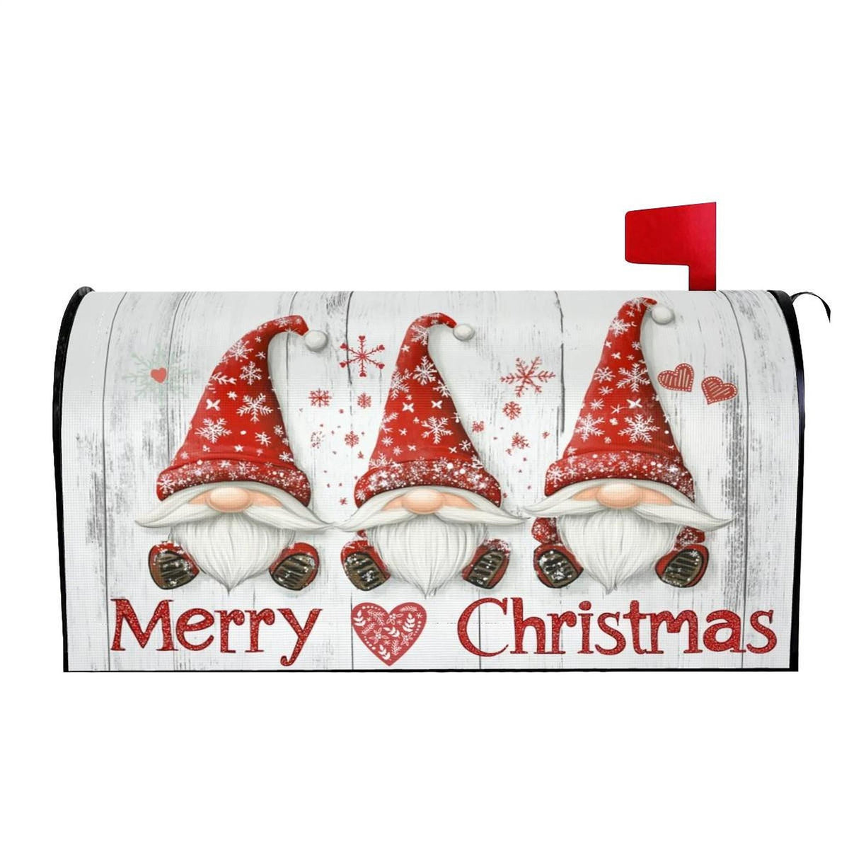 Festive Gnome Magnetic Mailbox Cover for Christmas Decor - Holiday Outdoor Decorations