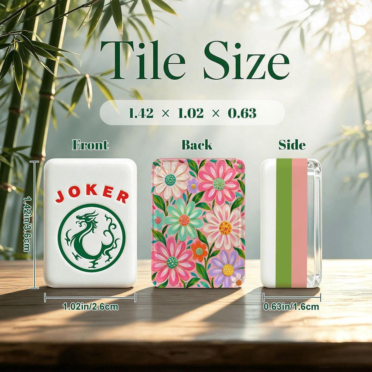 Dizzy Daisy Garden American Mahjong Tiles Set