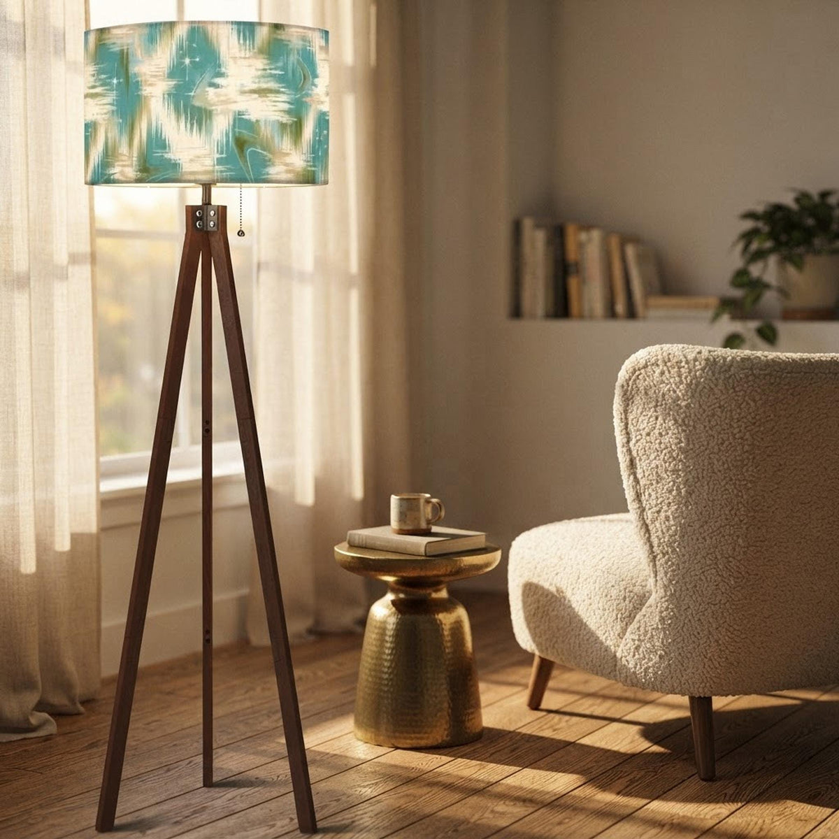 Retro Rhythm Tripod Floor Lamp (Made in USA)
