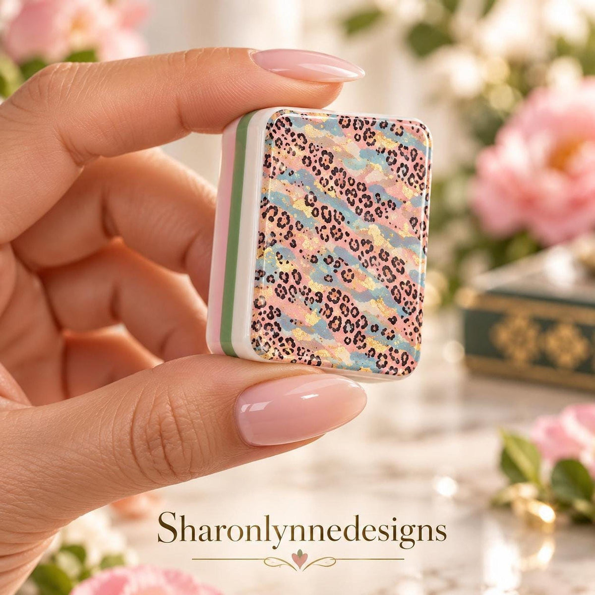 Colorful Cheetah American Mahjong Tiles