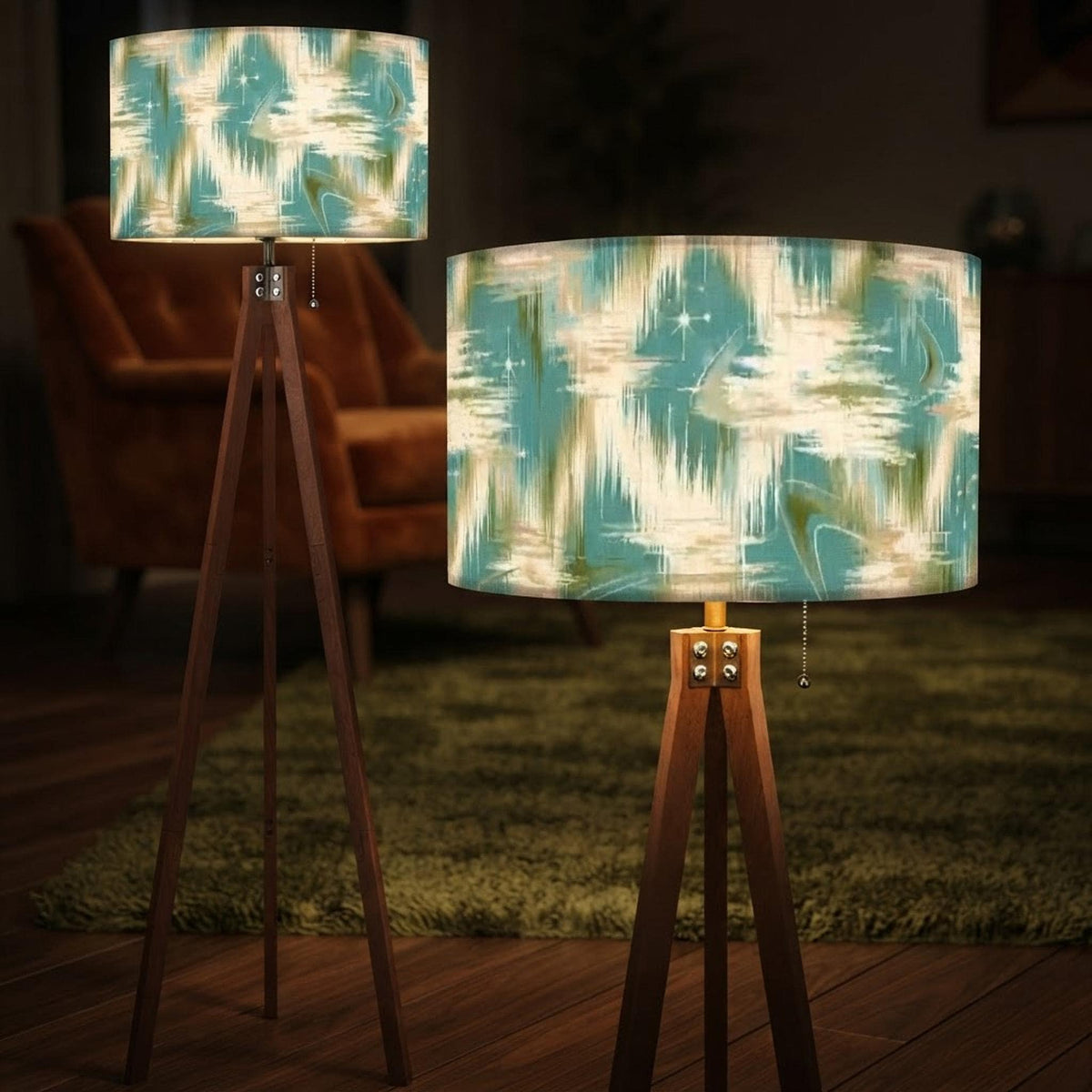 Retro Rhythm Tripod Floor Lamp (Made in USA)
