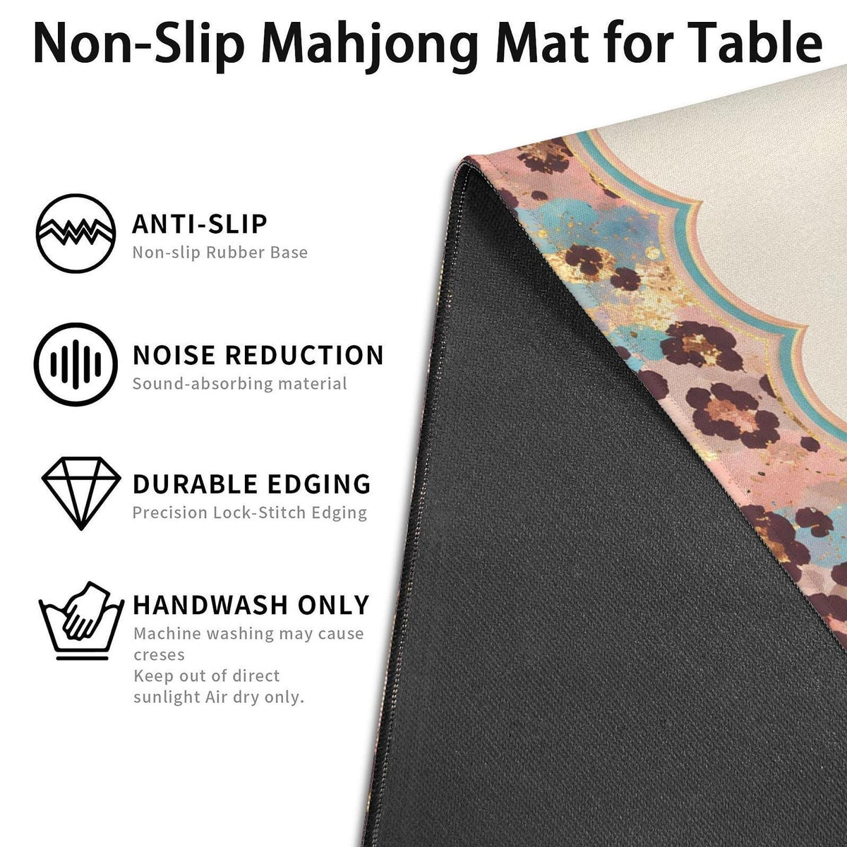 Colorful Cheetah Mahjong Mat (Made in the USA)