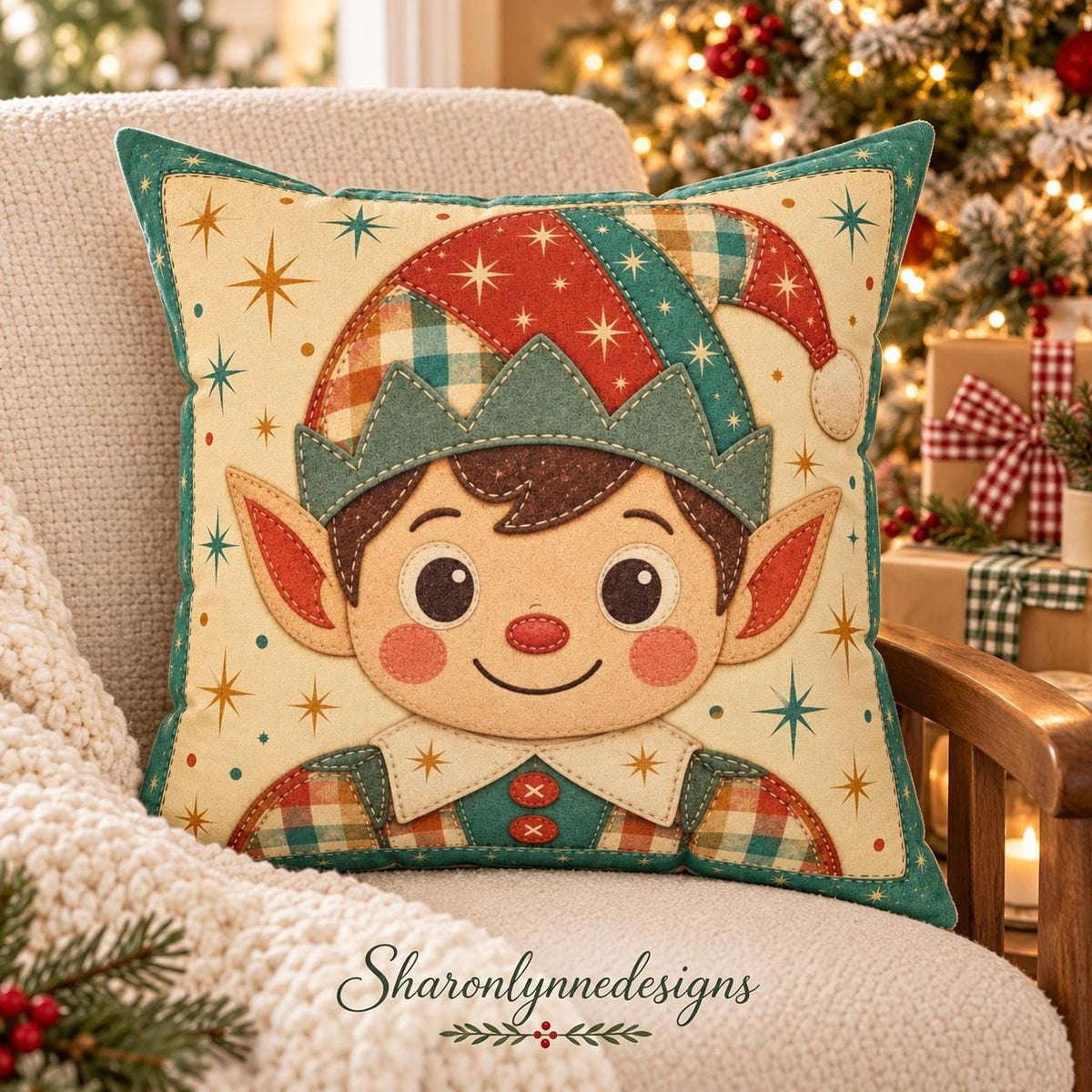 Christmas Pillow Collection, Double-Sided Faux Suede Square Cushion