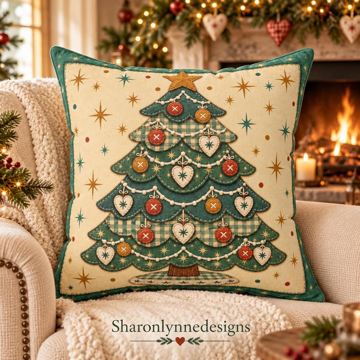 Christmas Pillow Collection, Double-Sided Faux Suede Square Cushion