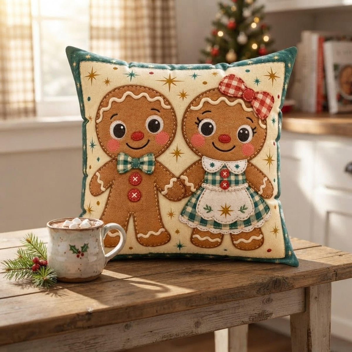 Christmas Pillow Collection, Double-Sided Faux Suede Square Cushion