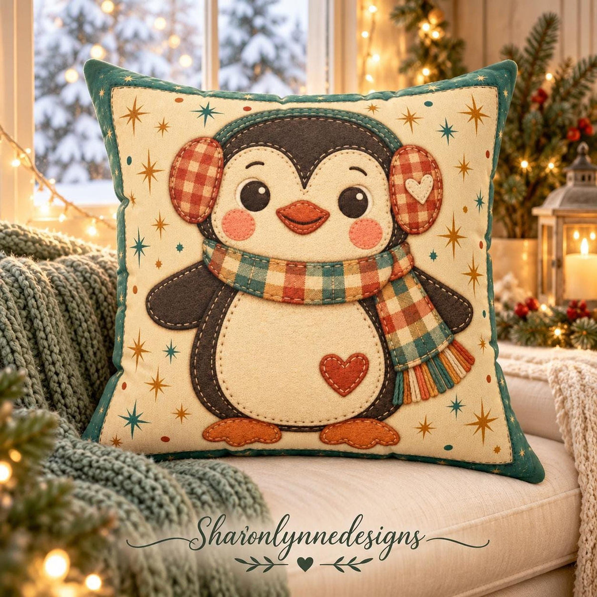 Christmas Pillow Collection, Double-Sided Faux Suede Square Cushion